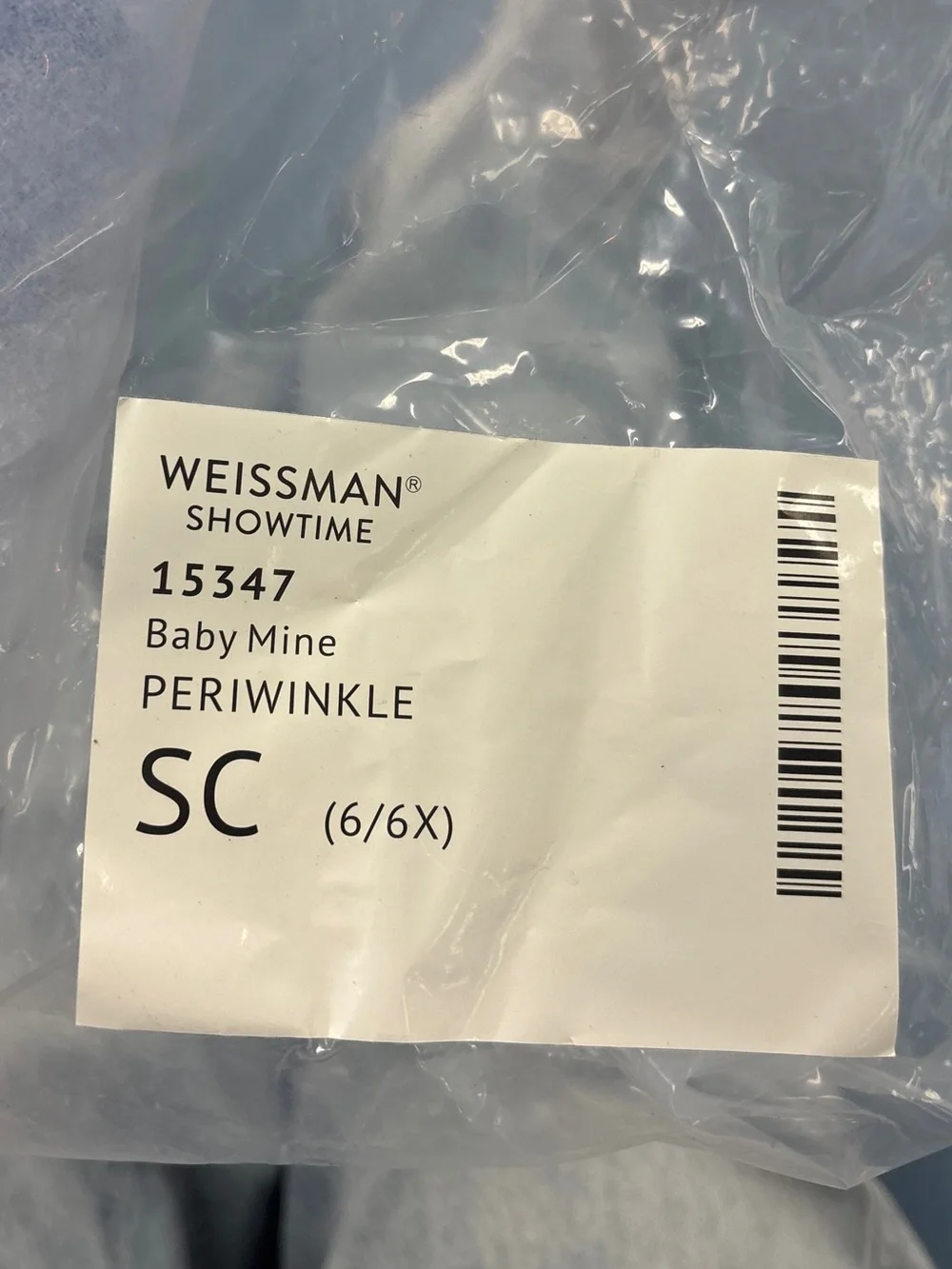 Weissman Royal Blue Sequin Tulle Dance Dress with White Flower Belt